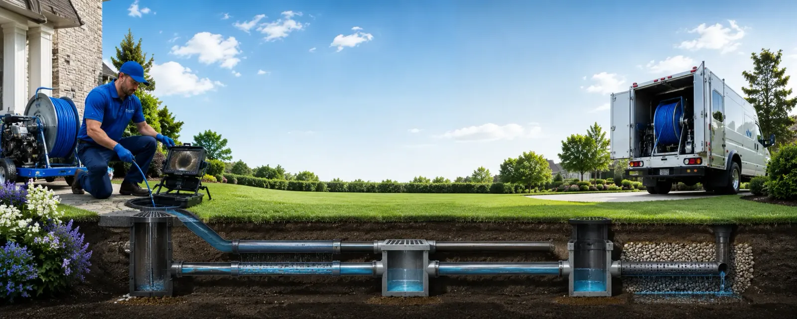 Outdoor drain cleaning information for Bieber, CA